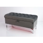 Kufer Pikowany CHESTERFIELD Grafit / Model Q-3 Rozmiary od 50 cm do 200 cm