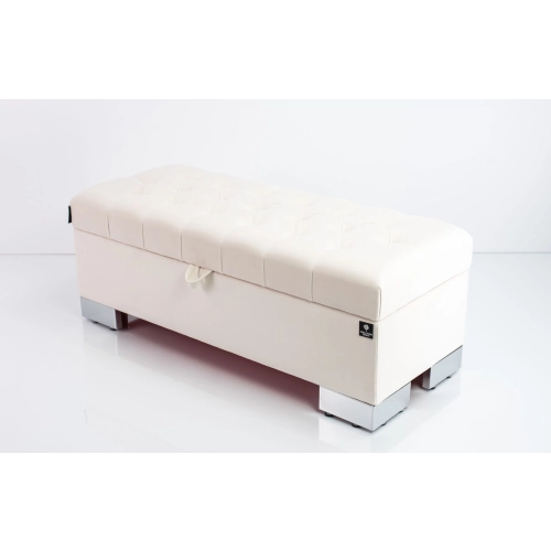 Kufer Pikowany CHESTERFIELD  Ecru  / Model Q-4 Rozmiary od 50 cm do 200 cm