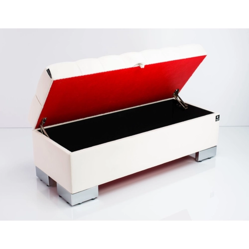 Kufer Pikowany CHESTERFIELD  Ecru  / Model Q-4 Rozmiary od 50 cm do 200 cm