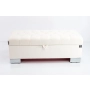 Kufer Pikowany CHESTERFIELD  Ecru  / Model Q-4 Rozmiary od 50 cm do 200 cm