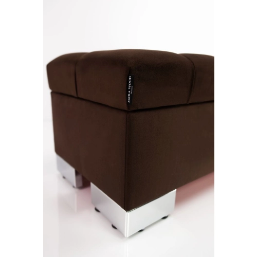 Kufer Pikowany CHESTERFIELD  Brąz / Model  Q-4 Rozmiary od 50 cm do 200 cm