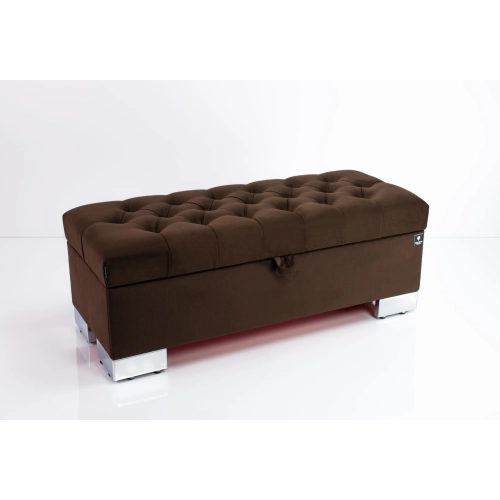 Kufer Pikowany CHESTERFIELD  Brąz / Model  Q-4 Rozmiary od 50 cm do 200 cm