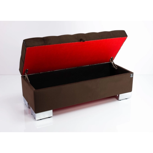 Kufer Pikowany CHESTERFIELD  Brąz / Model  Q-4 Rozmiary od 50 cm do 200 cm