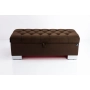 Kufer Pikowany CHESTERFIELD  Brąz / Model  Q-4 Rozmiary od 50 cm do 200 cm