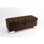 Kufer Pikowany CHESTERFIELD  Brąz / Model  Q-4 Rozmiary od 50 cm do 200 cm