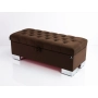 Kufer Pikowany CHESTERFIELD  Brąz / Model  Q-4 Rozmiary od 50 cm do 200 cm