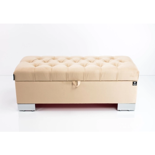 Kufer Pikowany CHESTERFIELD  Cappuccino / Model Q-4 Rozmiary od 50 cm do 200 cm