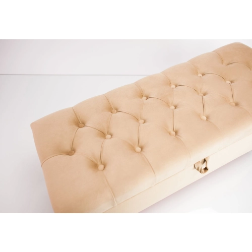 Kufer Pikowany CHESTERFIELD  Cappuccino / Model Q-4 Rozmiary od 50 cm do 200 cm
