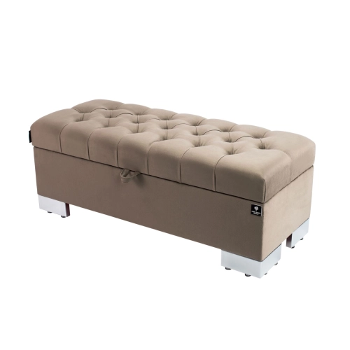 Kufer Pikowany CHESTERFIELD Ciemny Beż / Model  Q-4 Rozmiary od 50 cm do 200 cm