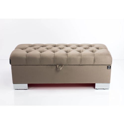 Kufer Pikowany CHESTERFIELD Ciemny Beż / Model  Q-4 Rozmiary od 50 cm do 200 cm