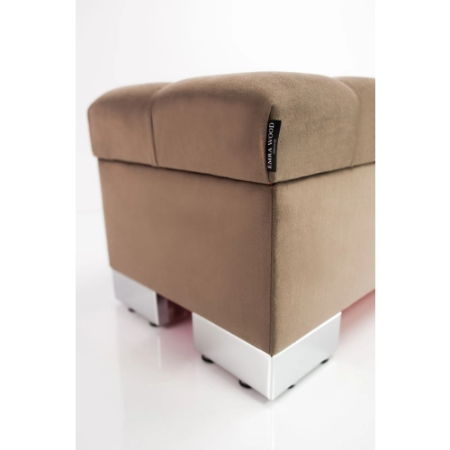 Kufer Pikowany CHESTERFIELD Ciemny Beż / Model  Q-4 Rozmiary od 50 cm do 200 cm