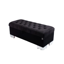 Kufer Pikowany CHESTERFIELD Czarny / Model  Q-4 Rozmiary od 50 cm do 200 cm