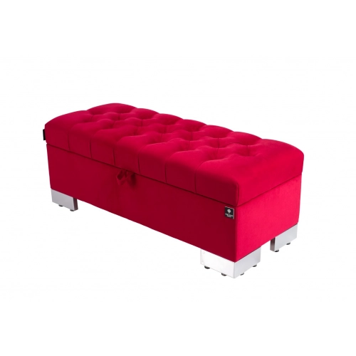 Kufer Pikowany CHESTERFIELD Czerwony / Model Q-4 Rozmiary od 50 cm do 200 cm