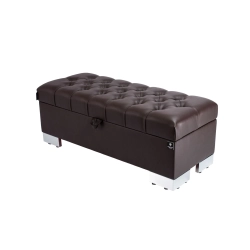 Kufer Pikowany CHESTERFIELD Eko-Skóra Brąz / Model Q-4 Rozmiary od 50 cm do 200 cm