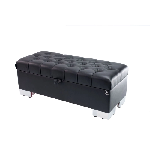 Kufer Pikowany CHESTERFIELD Eko-Skóra Czarna / Model Q-4 Rozmiary od 50 cm do 200 cm