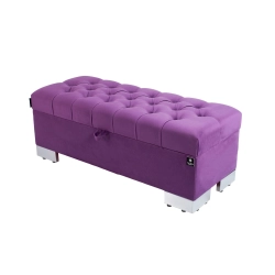 Kufer Pikowany CHESTERFIELD  Fiolet / Model  Q-4 Rozmiary od 50 cm do 200 cm
