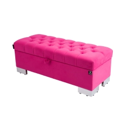Kufer Pikowany CHESTERFIELD Różowy / Model  Q-4 Rozmiary od 50 cm do 200 cm