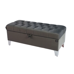 Kufer Pikowany CHESTERFIELD Grafit / Model Q-5 Rozmiary od 50 cm do 200 cm