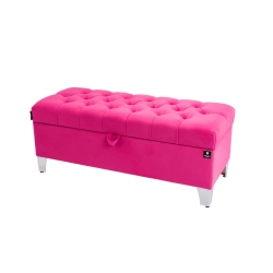 Kufer Pikowany CHESTERFIELD  Różowy / Model Q-5 Rozmiary od 50 cm do 200 cm