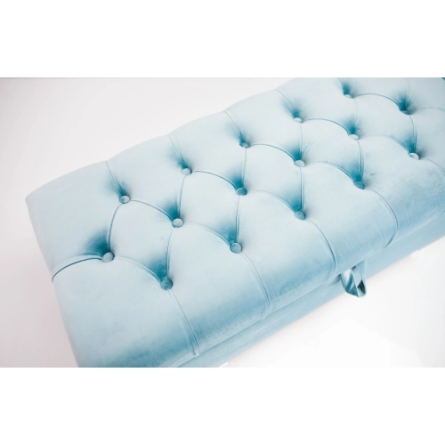 Kufer Pikowany CHESTERFIELD Jasny Błękit / Model Q-6 Rozmiary od 50 cm do 200 cm