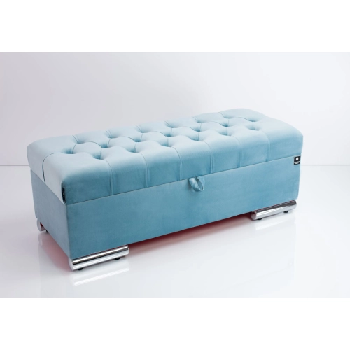 Kufer Pikowany CHESTERFIELD Jasny Błękit / Model Q-6 Rozmiary od 50 cm do 200 cm