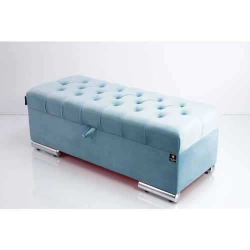 Kufer Pikowany CHESTERFIELD Jasny Błękit / Model Q-6 Rozmiary od 50 cm do 200 cm