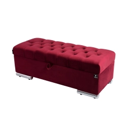 Kufer Pikowany CHESTERFIELD  Bordo / Model  Q-6 Rozmiary od 50 cm do 200 cm