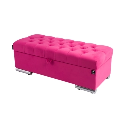 Kufer Pikowany CHESTERFIELD Różowy / Model Q-6 Rozmiary od 50 cm do 200 cm