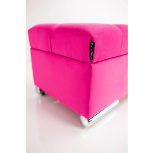 Kufer Pikowany CHESTERFIELD Różowy / Model Q-6 Rozmiary od 50 cm do 200 cm