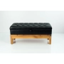 Kufer Pikowany CHESTERFIELD Ekoskóra Czarna / Model QD-1 Rozmiary od 50 cm do 200 cm