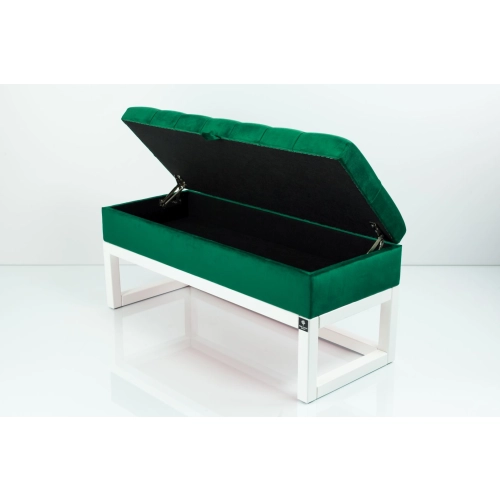 Kufer Pikowany CHESTERFIELD  Butelkowa Zieleń / Model QD-2 Rozmiary od 50 cm do 200 cm