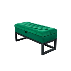 Kufer Pikowany CHESTERFIELD  Butelkowa Zieleń / Model QD-2 Rozmiary od 50 cm do 200 cm