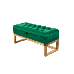 Kufer Pikowany CHESTERFIELD  Butelkowa Zieleń / Model QD-2 Rozmiary od 50 cm do 200 cm