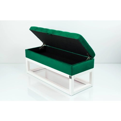 Kufer Pikowany CHESTERFIELD  Butelkowa Zieleń / Model QD-3 Rozmiary od 50 cm do 200 cm