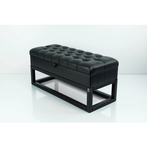 Kufer Pikowany CHESTERFIELD Ekoskóra Czarna / Model QD-3 Rozmiary od 50 cm do 200 cm