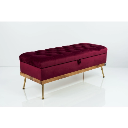 Kufer Pikowany CHESTERFIELD Bordo / Model QD-5 Rozmiary od 50 cm do 140 cm