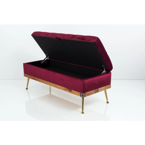 Kufer Pikowany CHESTERFIELD Bordo / Model QD-5 Rozmiary od 50 cm do 140 cm