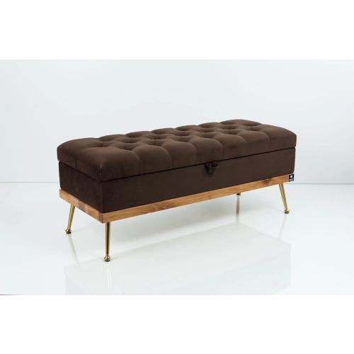 Kufer Pikowany CHESTERFIELD Brąz / Model QD-5 Rozmiary od 50 cm do 140 cm