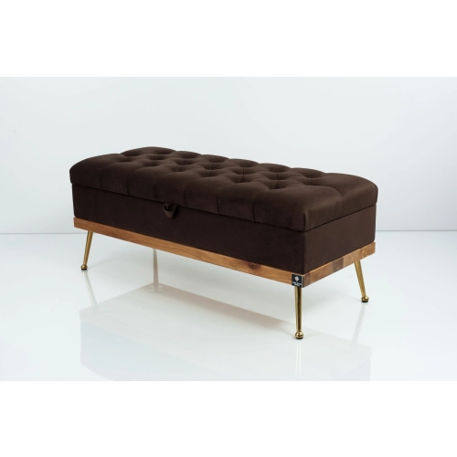 Kufer Pikowany CHESTERFIELD Brąz / Model QD-5 Rozmiary od 50 cm do 140 cm
