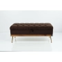 Kufer Pikowany CHESTERFIELD Brąz / Model QD-5 Rozmiary od 50 cm do 140 cm
