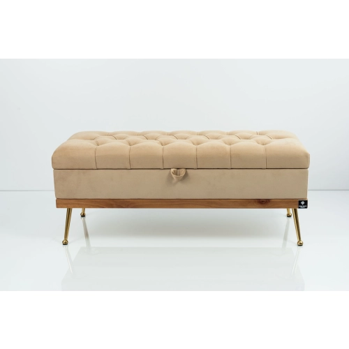Kufer Pikowany CHESTERFIELD Cappuccino / Model QD-5 Rozmiary od 50 cm do 140 cm