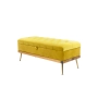 Kufer Pikowany CHESTERFIELD Cytrynowa Żółcień / Model QD-5 Rozmiary od 50 cm do 140 cm