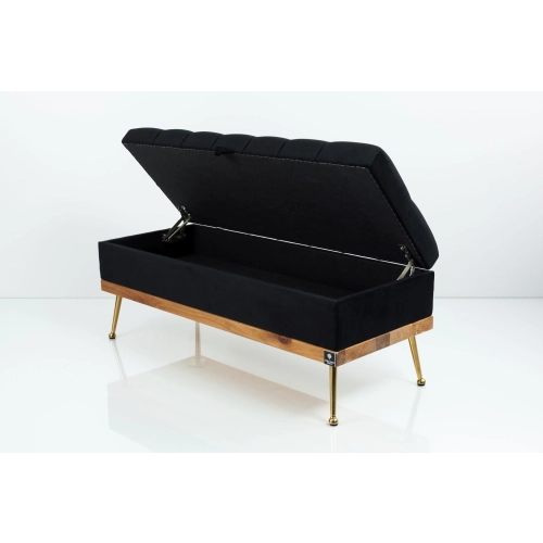 Kufer Pikowany CHESTERFIELD Czarny / Model QD-5 Rozmiary od 50 cm do 140 cm