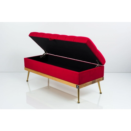 Kufer Pikowany CHESTERFIELD Czerwony / Model QD-5 Rozmiary od 50 cm do 140 cm