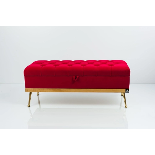 Kufer Pikowany CHESTERFIELD Czerwony / Model QD-5 Rozmiary od 50 cm do 140 cm