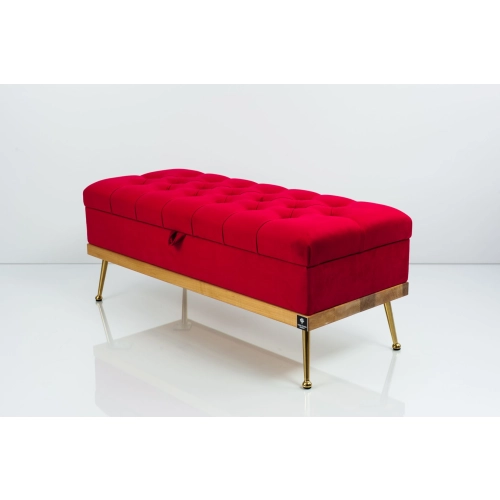 Kufer Pikowany CHESTERFIELD Czerwony / Model QD-5 Rozmiary od 50 cm do 140 cm