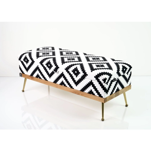 Kufer Tapicerowany Etno Pixel Duży 01 / Model QD-5 Rozmiary od 50 cm do 200 cm