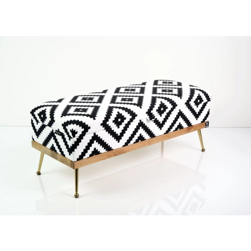 Kufer Tapicerowany Etno Pixel Duży 01 / Model QD-5 Rozmiary od 50 cm do 200 cm