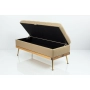 Kufer Pikowany CHESTERFIELD Ekoskóra Beż / Model QD-5 Rozmiary od 50 cm do 140 cm