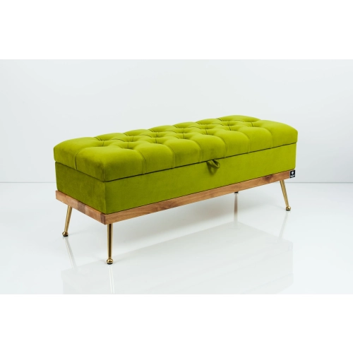 Kufer Pikowany CHESTERFIELD Zielony  / Model QD-5 Rozmiary od 50 cm do 140 cm